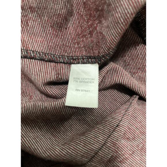 J JIll Womens Black Red Floral Faux Wrap Pull on Skirt Size Large - Picture 4 of 5